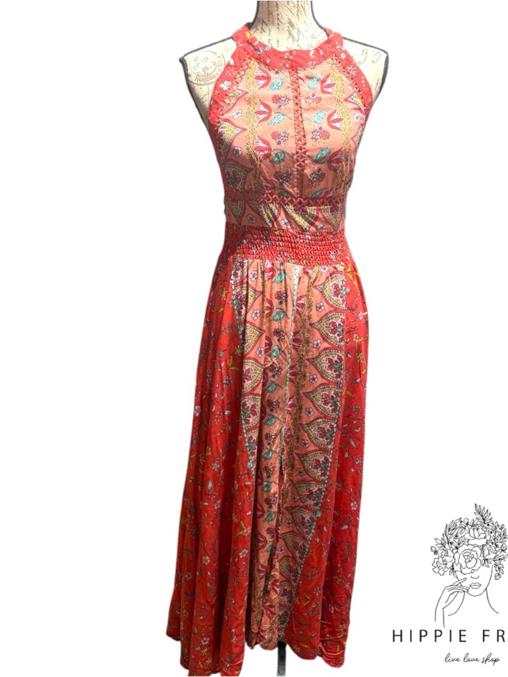 JAASE ENDLESS SUMMER MAXI DRESS IN RED PRINT Size M - Picture 2 of 6